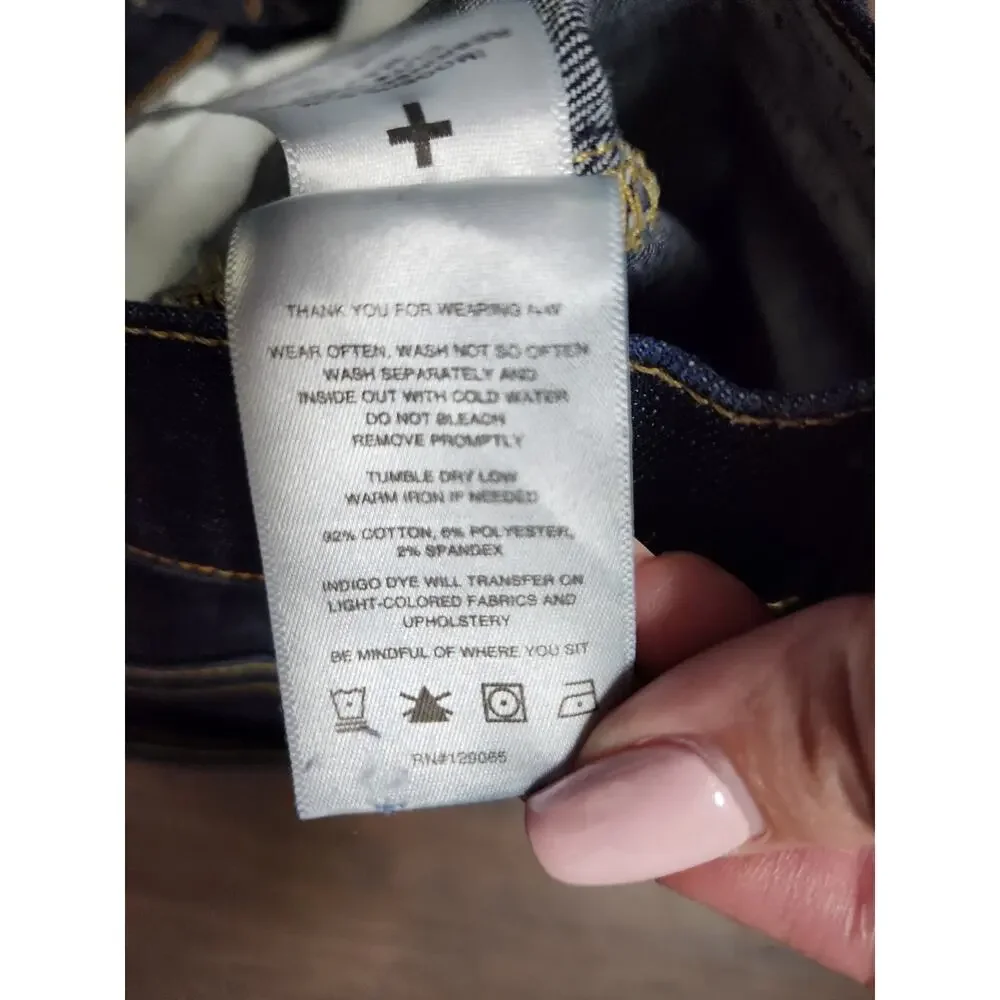 Imogene + Willie Jeans Imogene Slim Size 26R Stretch Handmade USA‎ Dark Wash